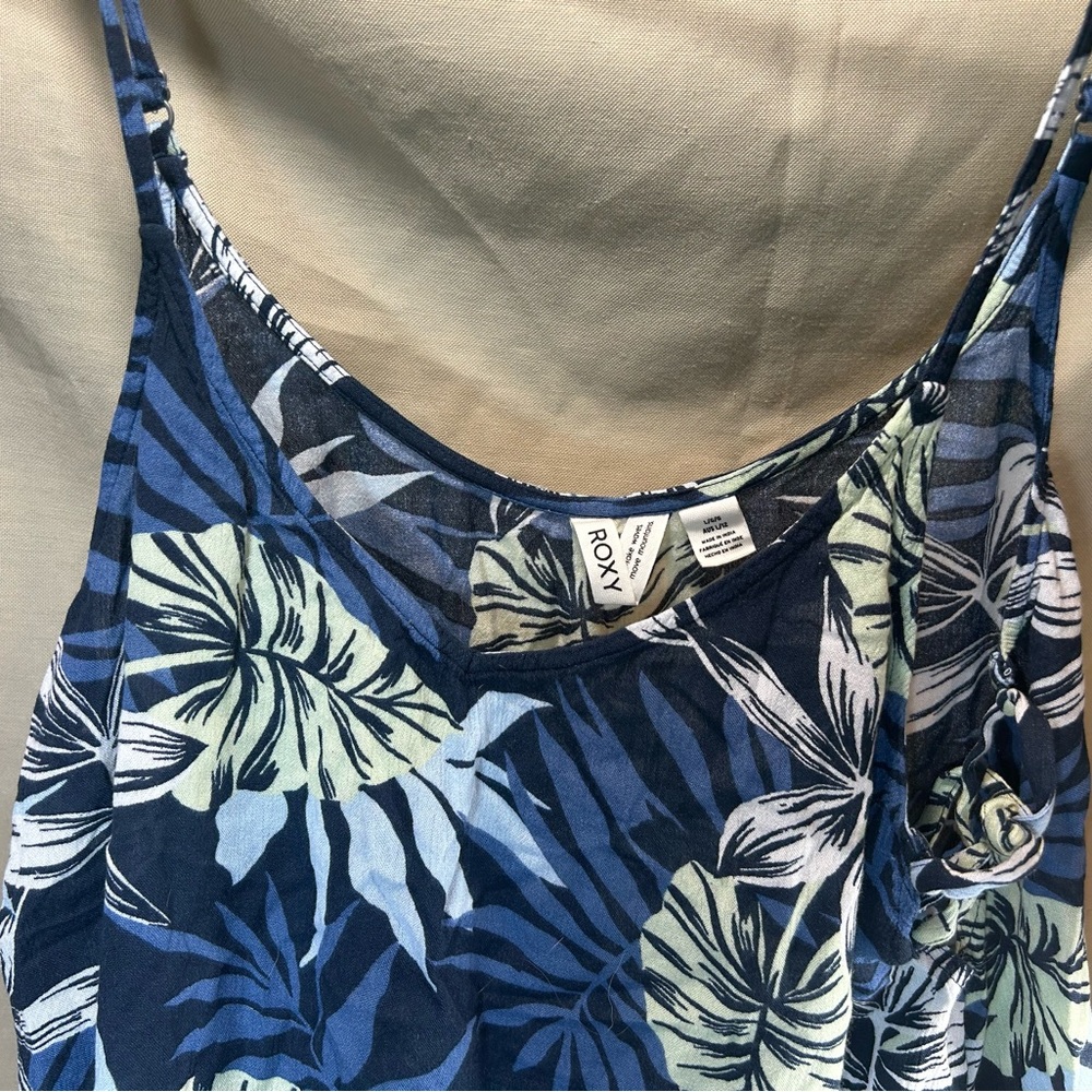 Roxy Colorful Leaf Pattern Cover Up - image 1